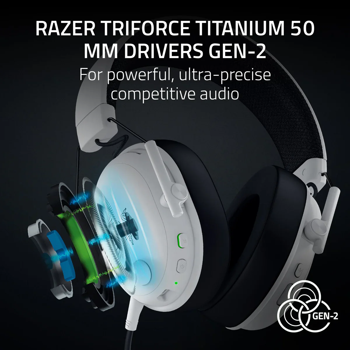 Razer BlackShark V3 Wireless Headset (White) - Image 5