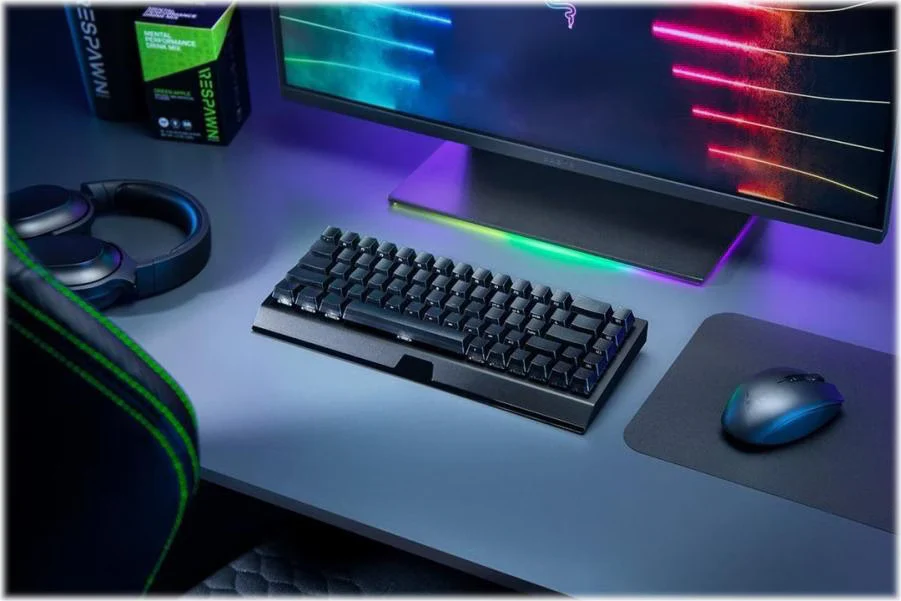 Razer BlackWidow V3 Mini HyperSpeed Phantom Pudding Edition Yellow Switch Gaming Keyboard - Image 2
