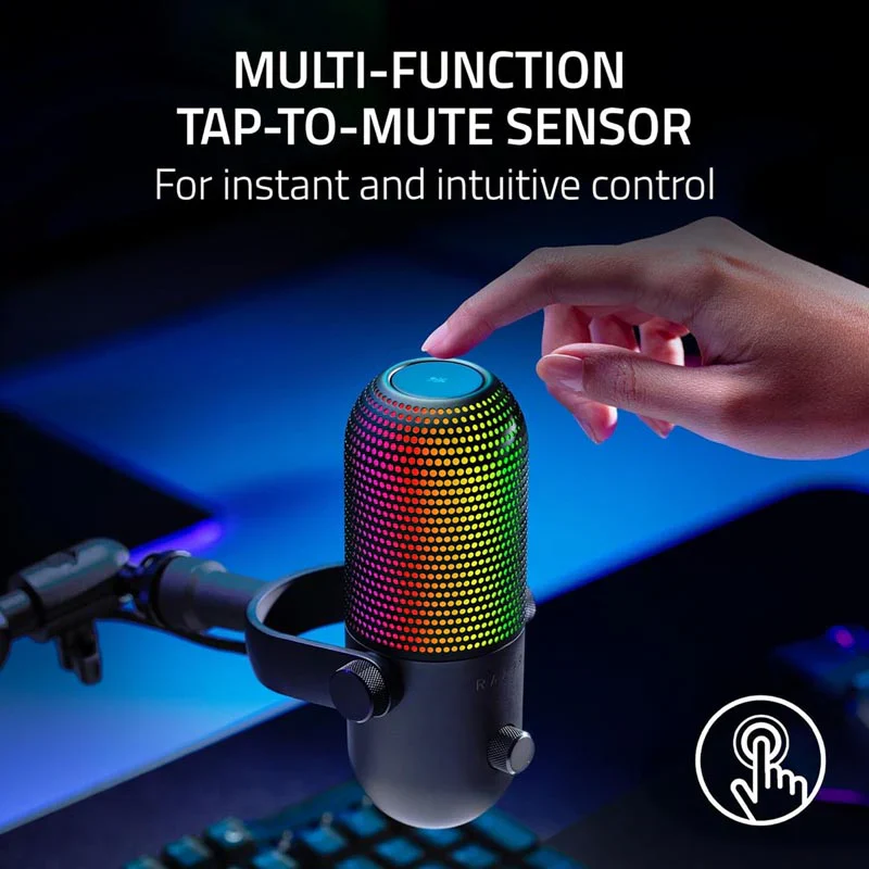 Razer Seiren V3 Chroma - RGB USB Mic (Black) - Image 3