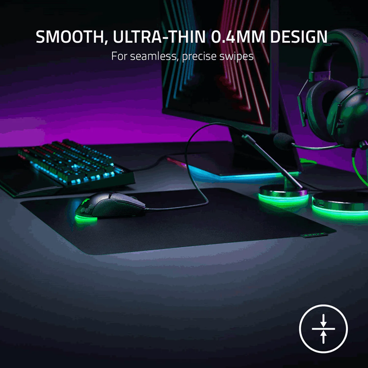 Razer Sphex V3 Ultra-Thin Gaming Mouse Mat (Small/Large) - Image 4