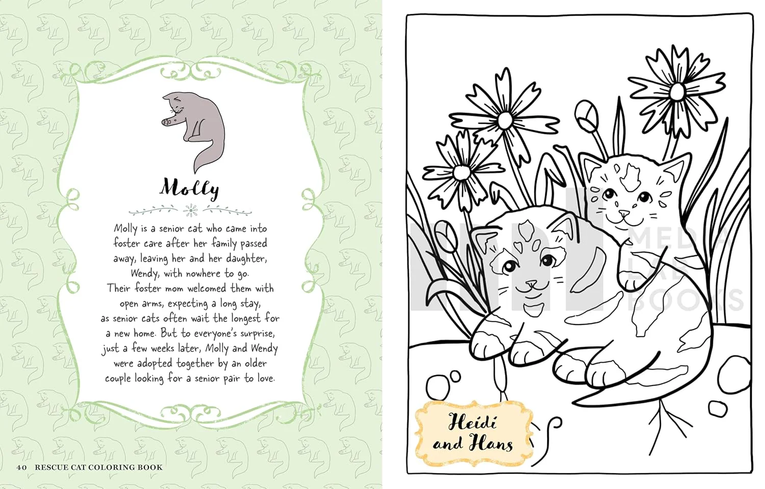 Rescue Cat Coloring Book: Featuring Adorable, Real-Life Rescues! (Paperback) - Image 4