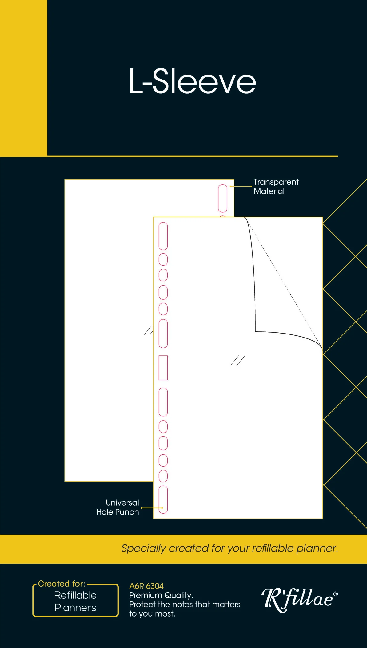R'fillae L-sleeve Organiser Planner Refill - Image 2