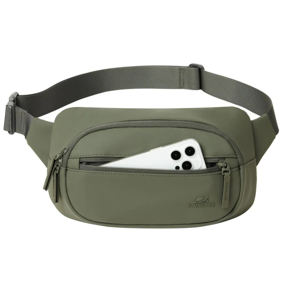 Rivacase 7812 Eden-ECO Waist/Sling Bag, Size M - Olive Green - Image 3