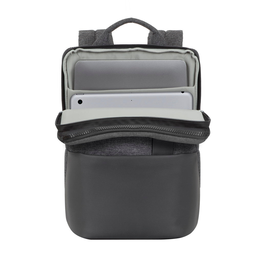 Rivacase 8825 Lantau-ECO MacBook Pro and Ultrabook Backpack 13.3" - Black Mélange - Image 4