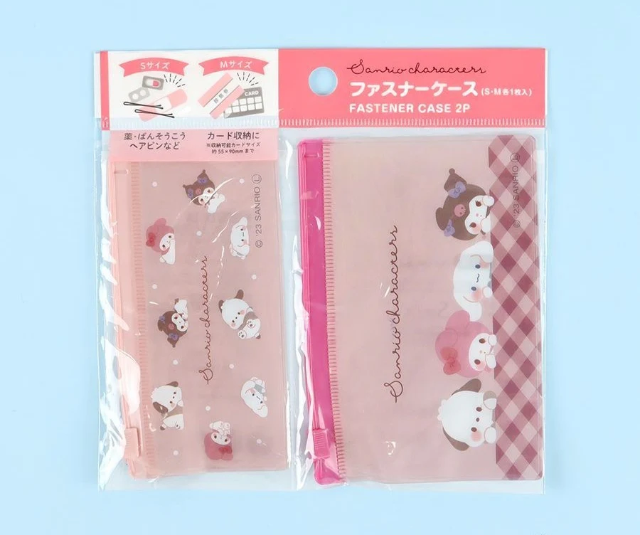 SANRIO CHILL TIME FASTERNER ZIP CASE 2'S SET - Image 2