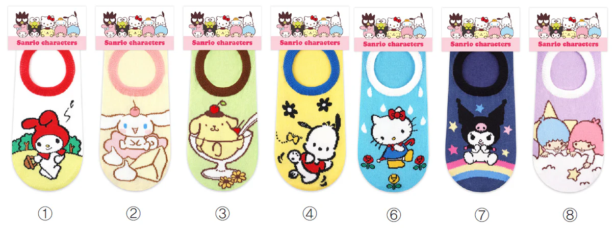 Sanrio Daily Life Boat Socks - Image 7