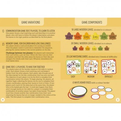 SASSI MY FIRST LOGIC GAMES MATCHING LEAVES - Image 3