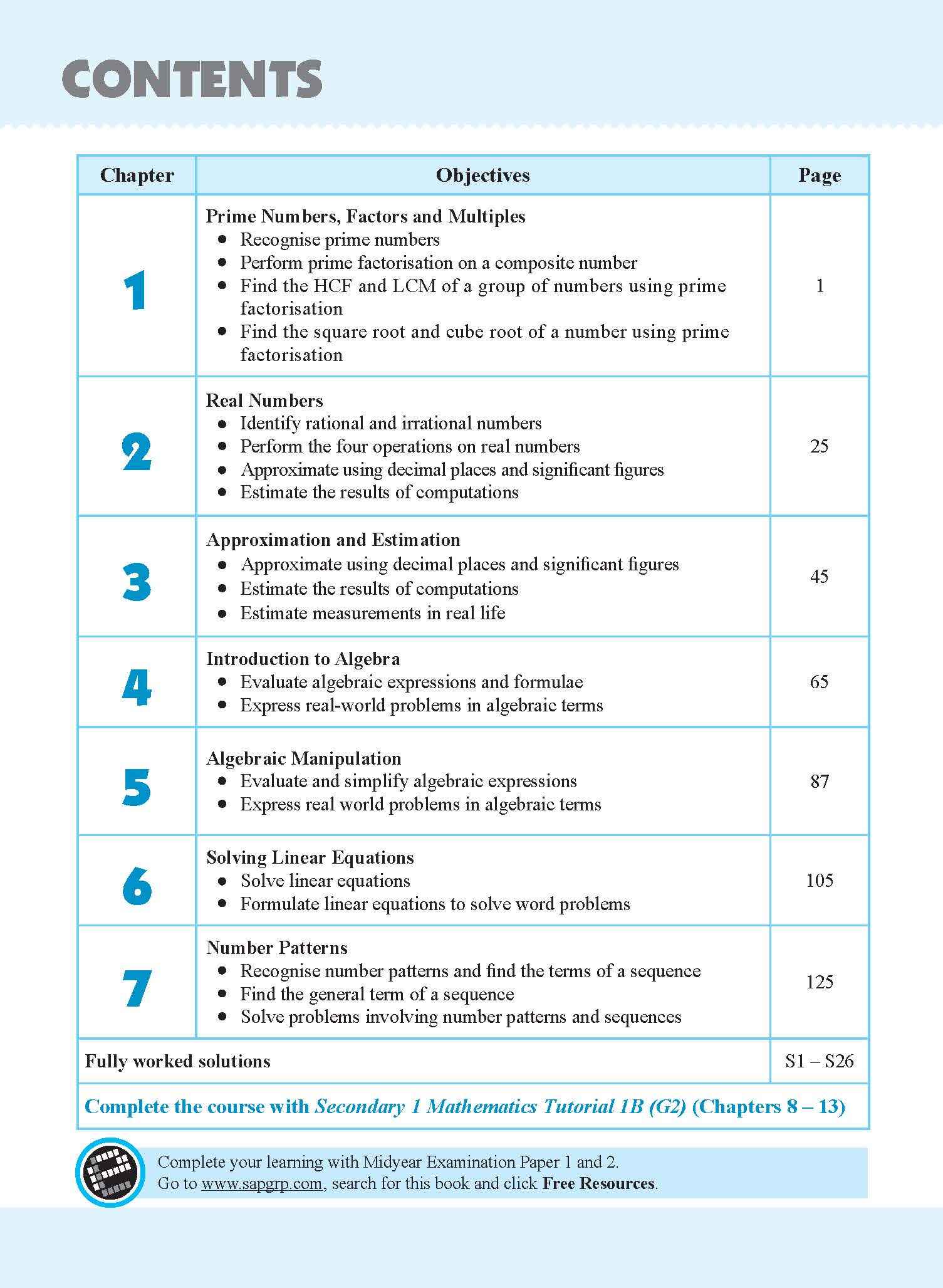 Secondary 1 Mathematics Tutorial 1A [G2] - 3rd Edition - Image 3