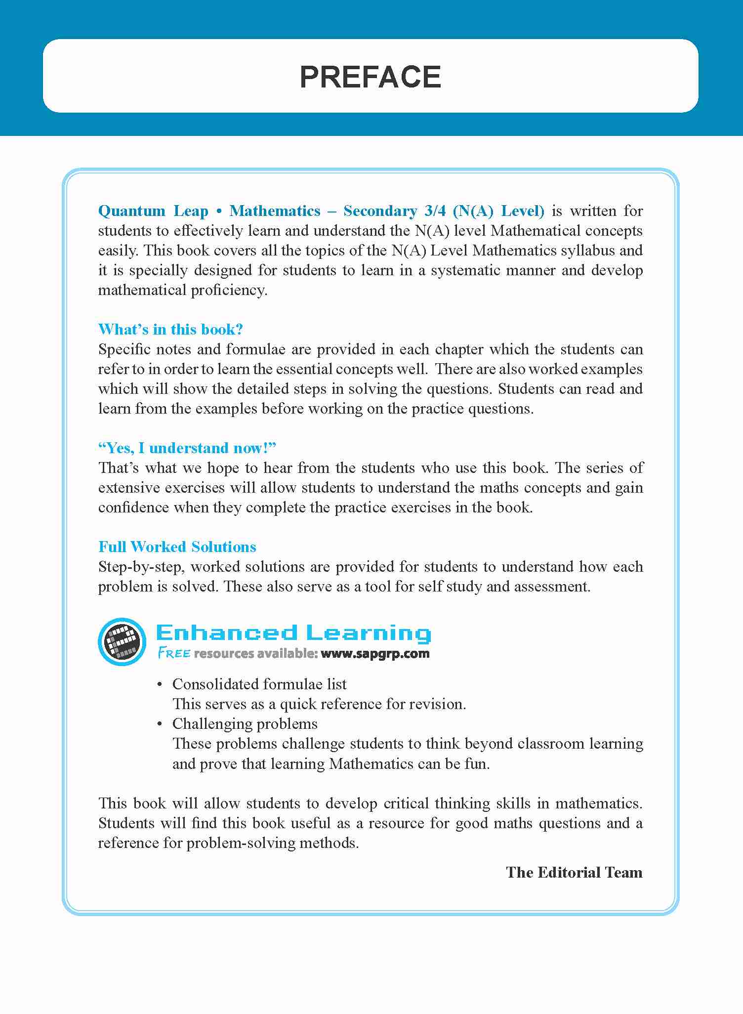 Secondary 3/4 Quantum Leap N(A)-Level Mathematics -2nd Edition - Image 2