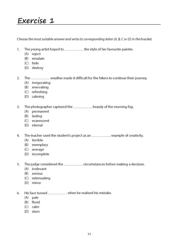 Secondary 3 English G3 Vocabulary MUSCLE Strengthen Your Word Power - Image 4