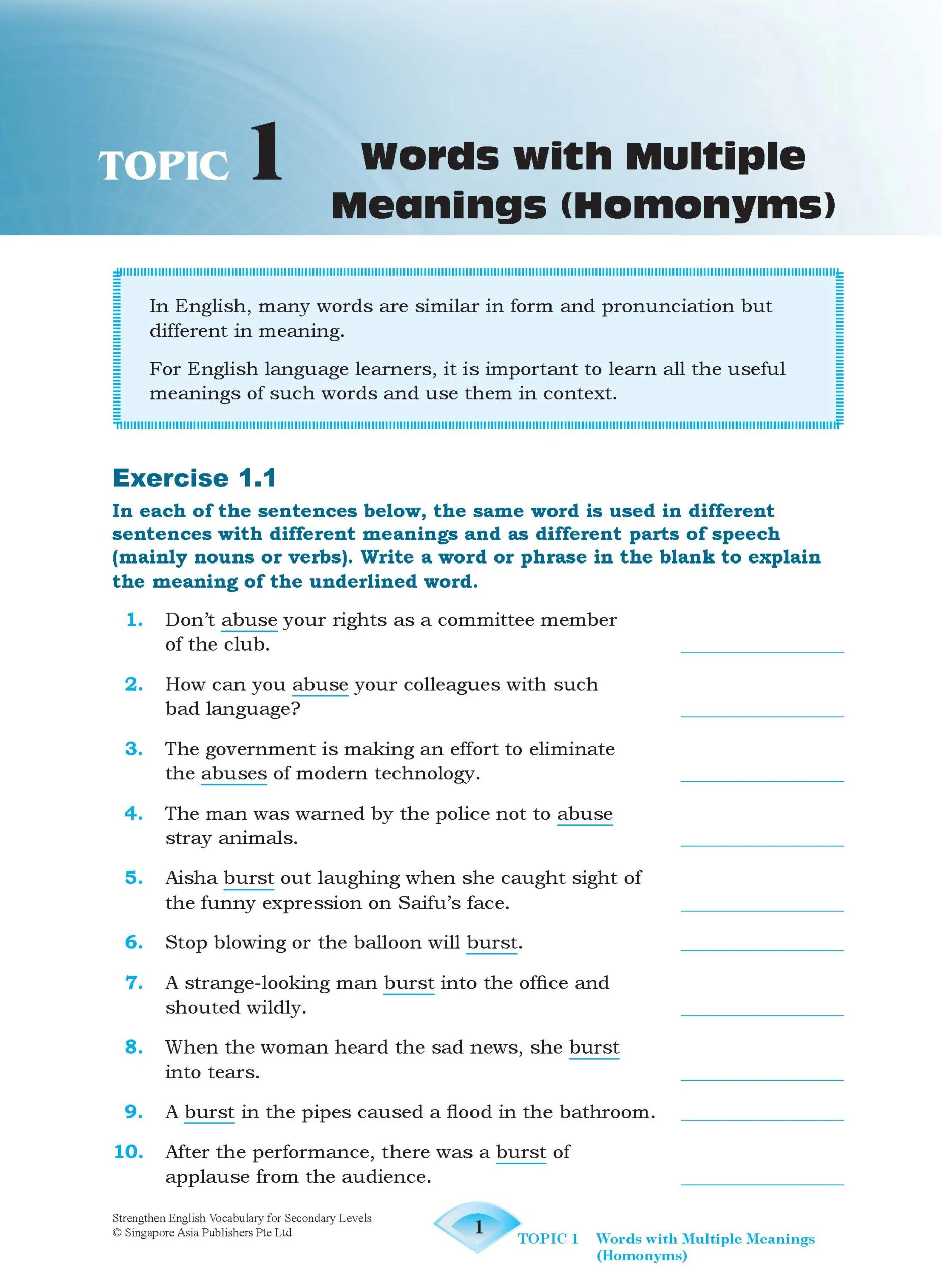 Secondary Levels Strengthen English VOCABULAR - 5th Edition - Image 4