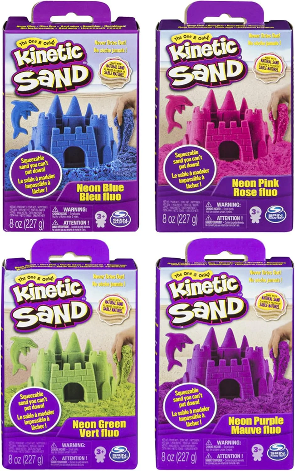 SPIN MASTER KINETIC NEON SAND BOX 8OZ ASSORTED - Image 5