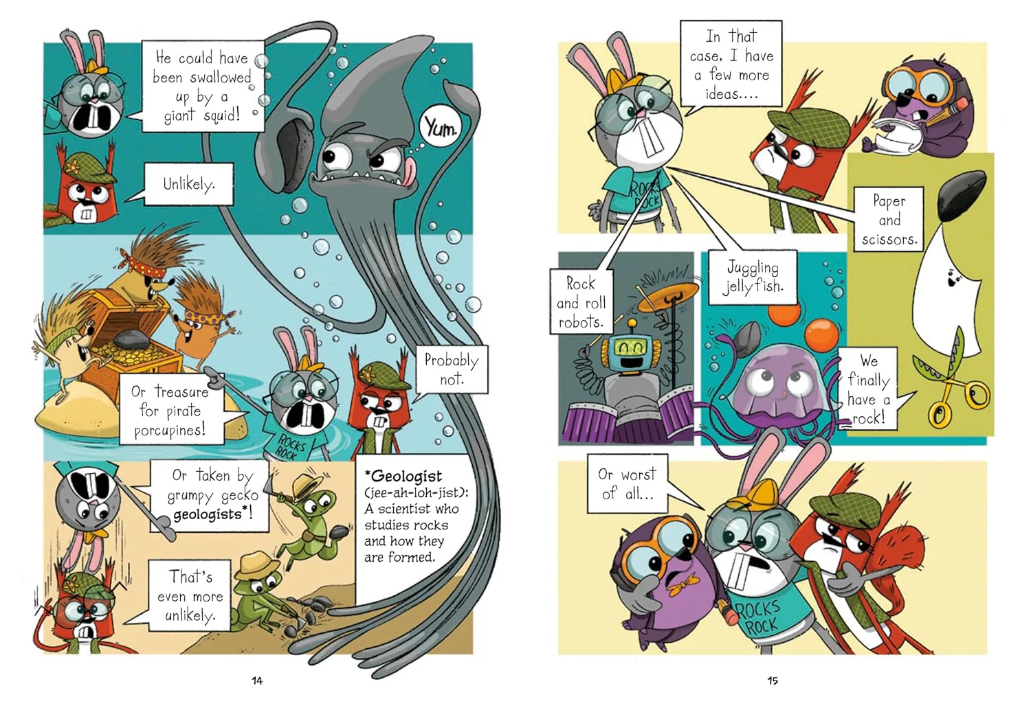 Squirrel Lock Holmes #1: The Pet Rock Mystery: (A Graphic Novel) Hardcover - Image 4