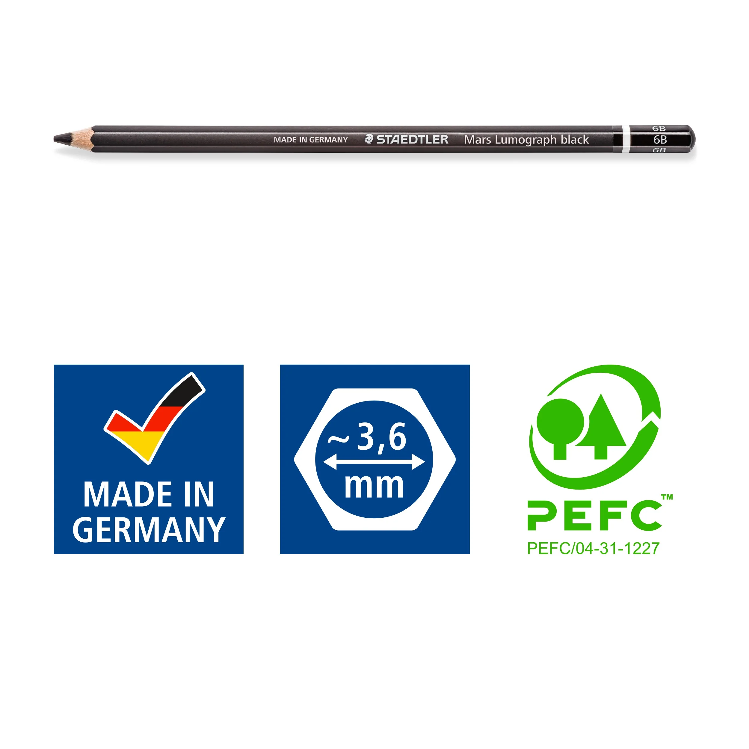 STAEDTLER MARS LUMOGRAPH BLACK ART PENCIL - Image 12