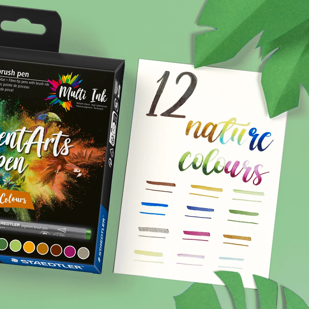 Staedtler Pigment Brush Pen 12's 371 C12 - Image 13
