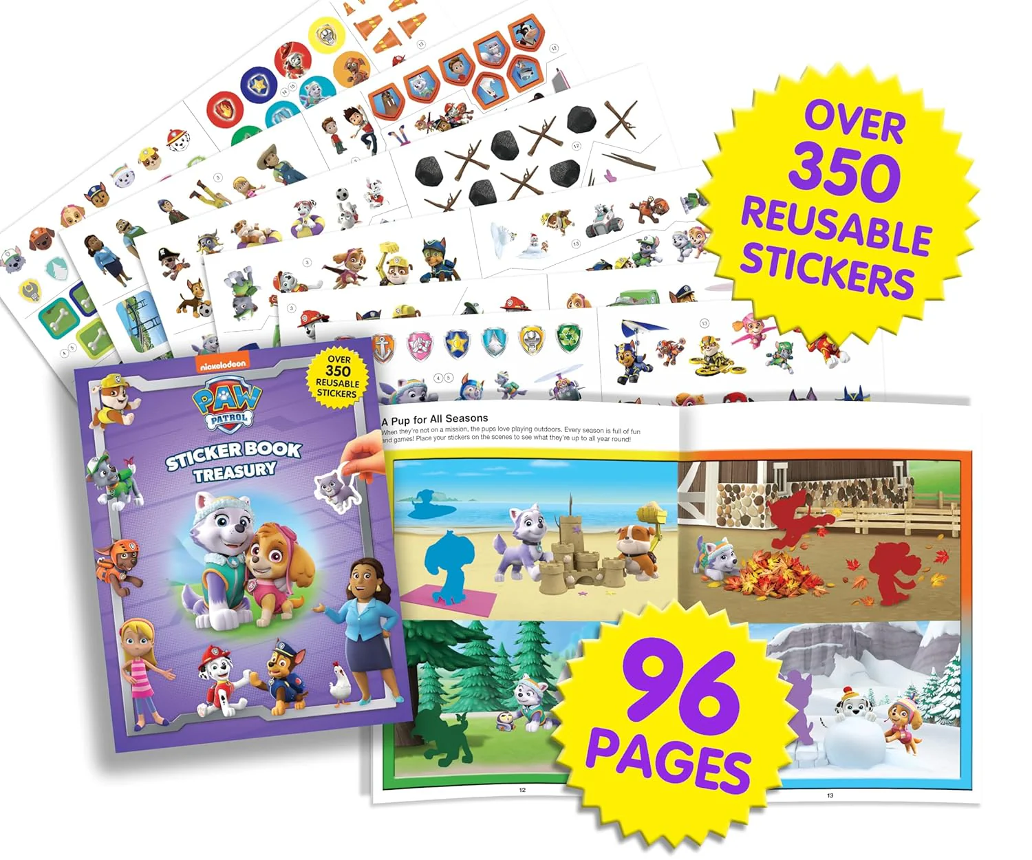 Paw Patrol Girl's Sticker Book Treasury - Image 2