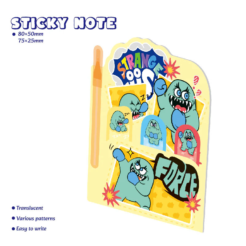 Strange Us Sticky Notes With Ballpen - Image 4