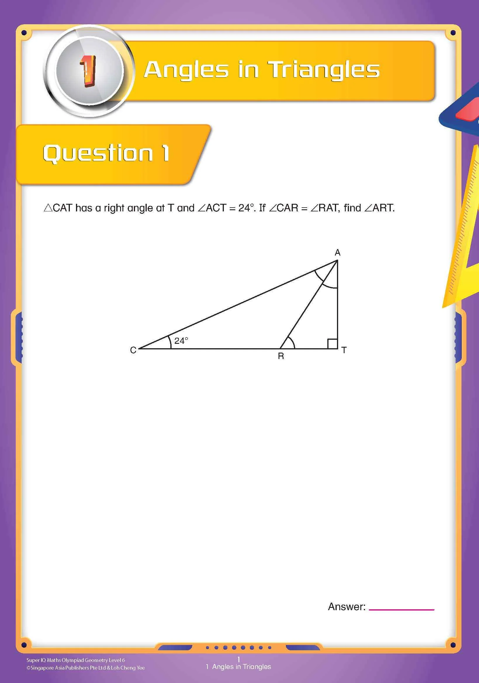 Super IQ Maths Olympiad GEOMETRY Level 6 Advanced (11-12 years) - Image 3