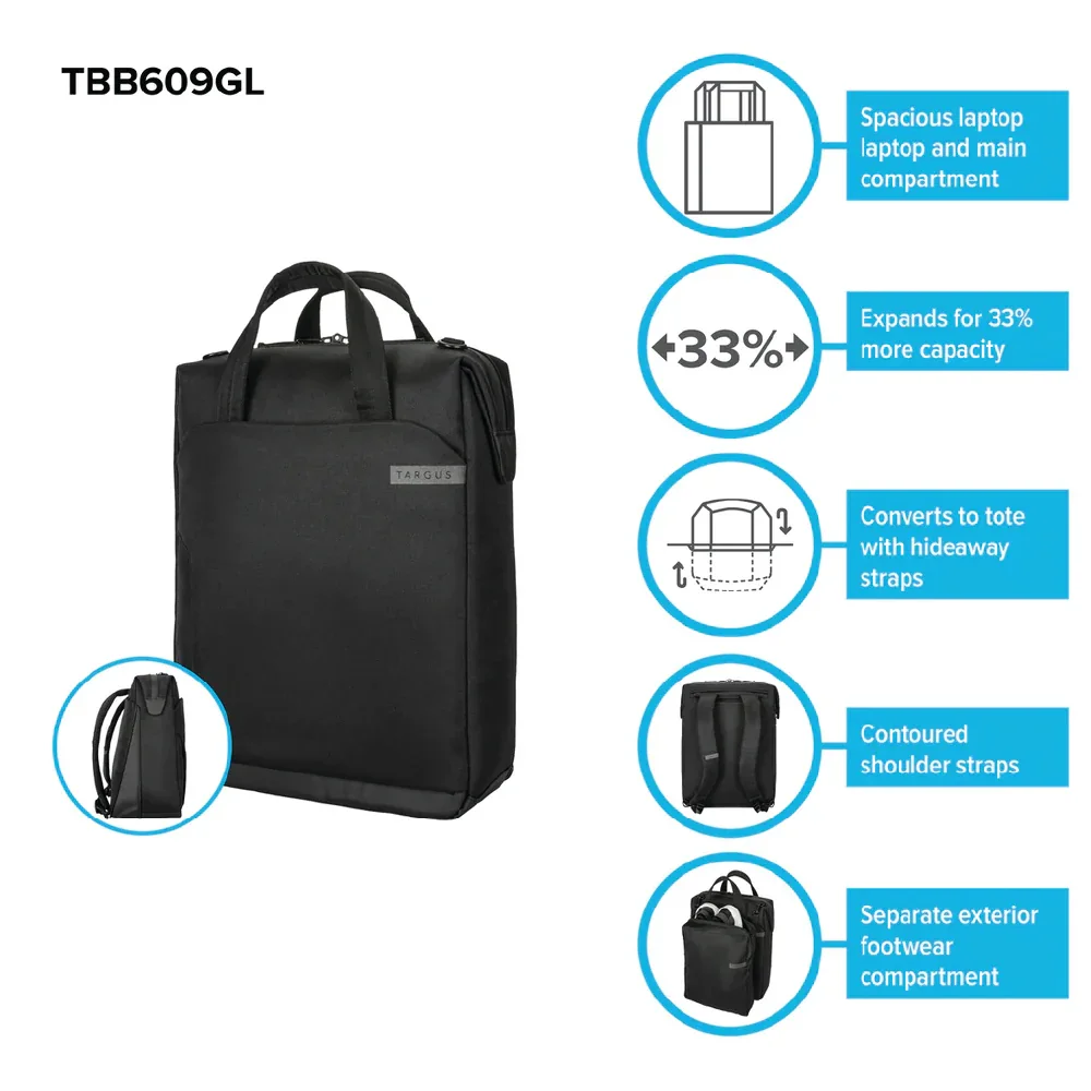TARGUS 15–16” Work+ Convertible Daypack - Image 2
