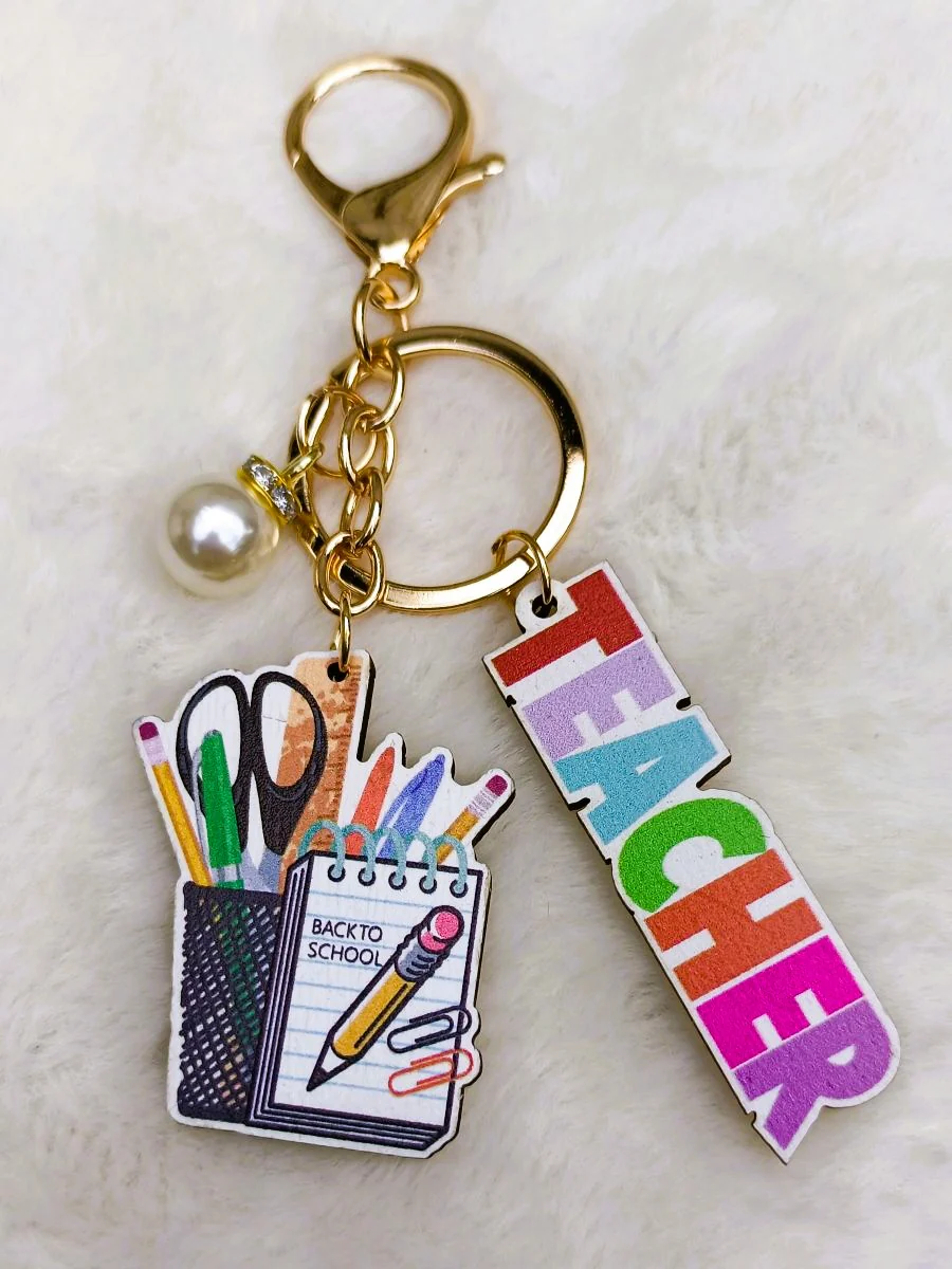 Teacher Wooden Charm Bestever - Image 2
