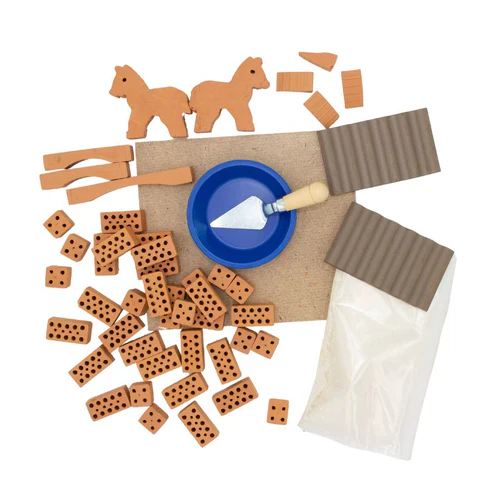 TEIFOC BUILDING SET SMALL HORSE STABLE - Image 2