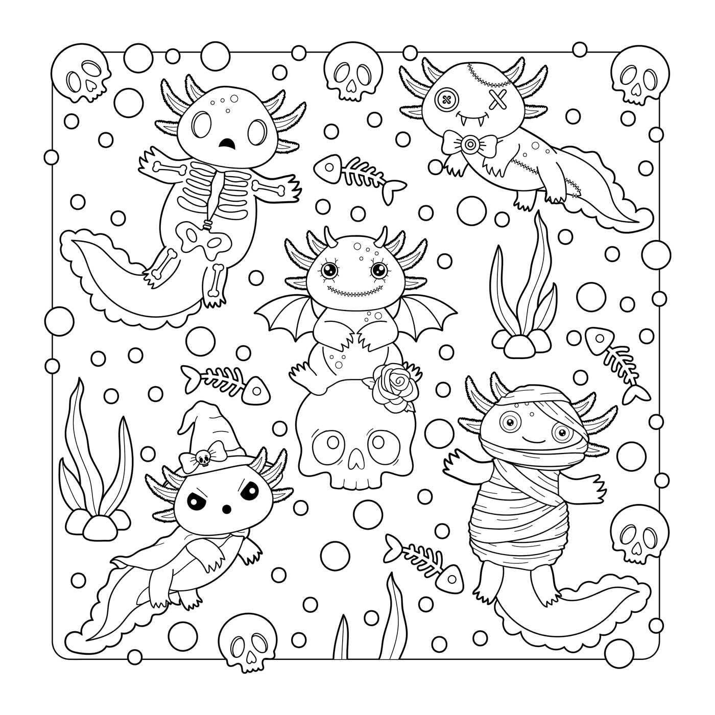 The Creepy Cute Creatures Coloring Book: 30 Pretty Scary Animal Coloring Pages for Wildly Adorable Fun! (Creepy Cute Gift Series) - Image 4