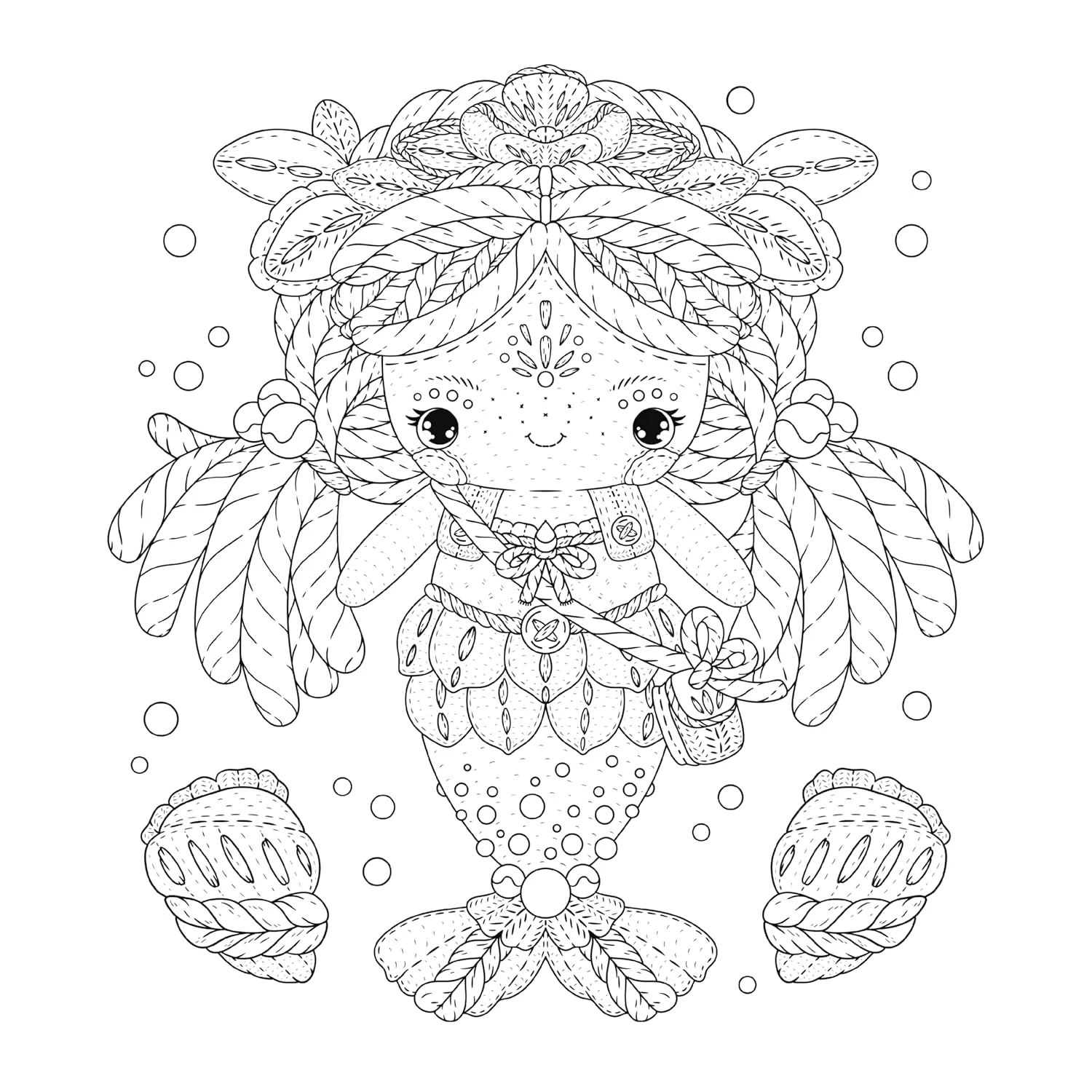 The Cutest Of Cute Amigurumi: Sea Friends (Coloring Book) - Image 3