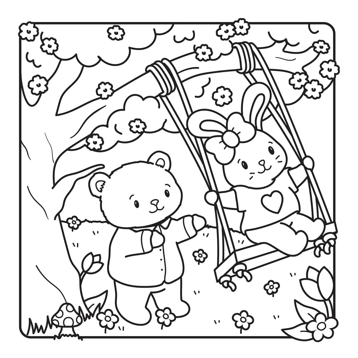 The Heartwarming Love Coloring Book (Cute and Cozy) - Image 2