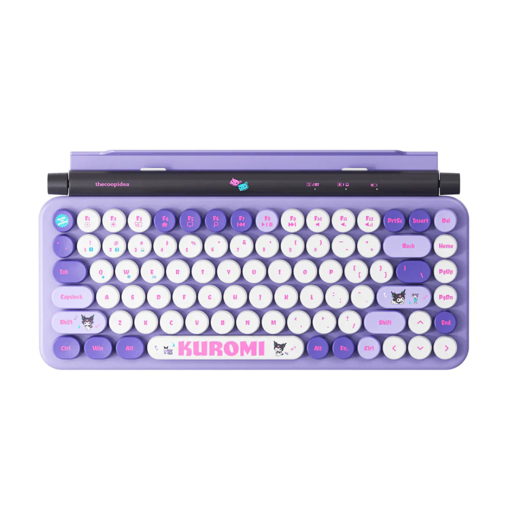 Thecoopidea Sanrio Retro Tappy Wireless Keyboard & Mouse Set (Kuromi) - Image 3