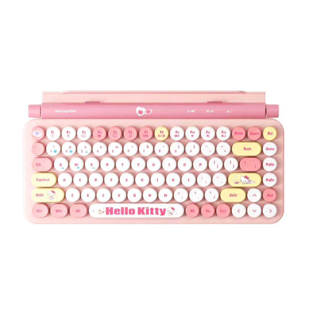 Thecoopidea Sanrio Retro Tappy Wireless Keyboard & Mouse Set (Hello Kitty) - Image 3