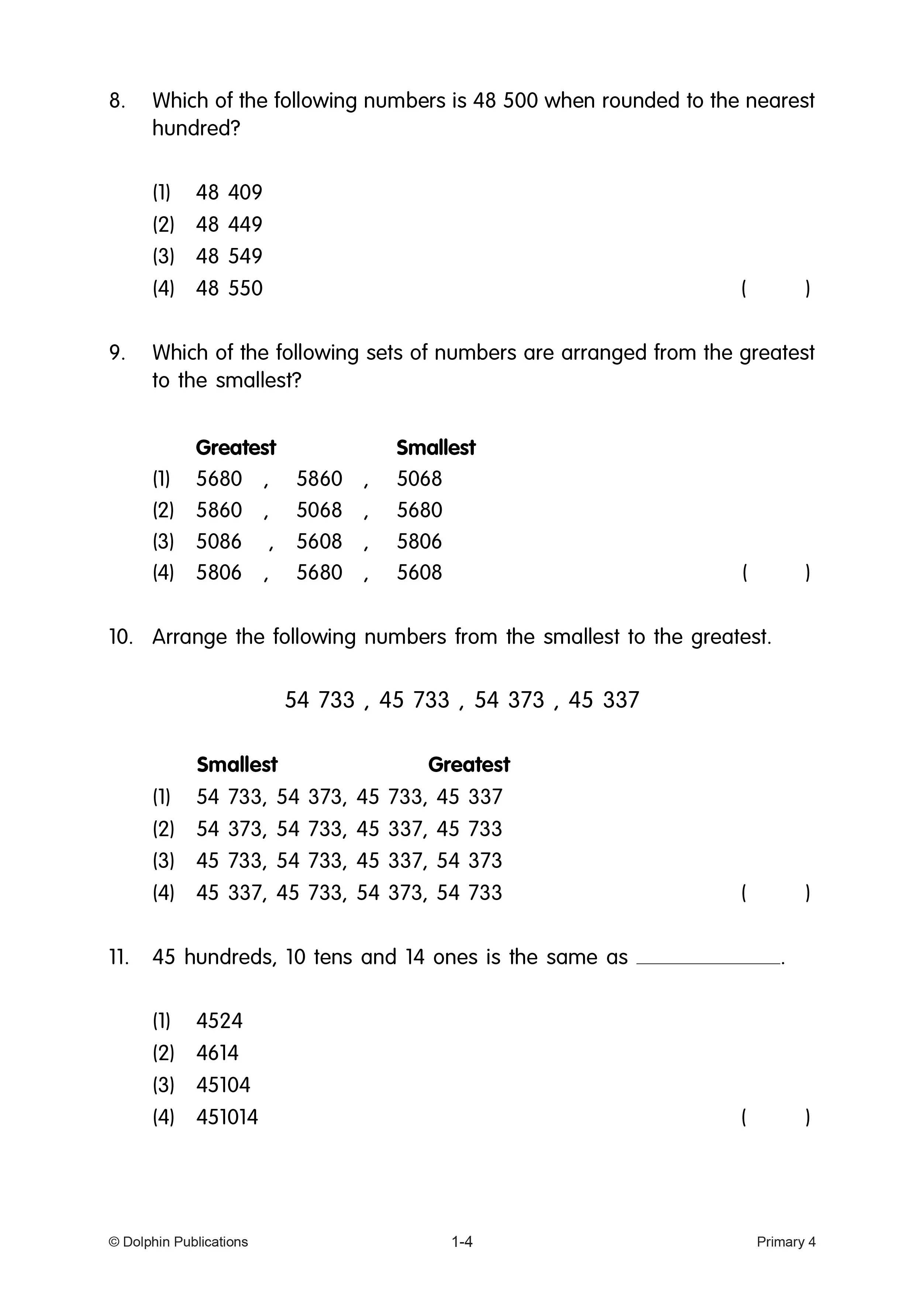 Topical Maths Worksheets Primary 4 (Pack) - Image 5