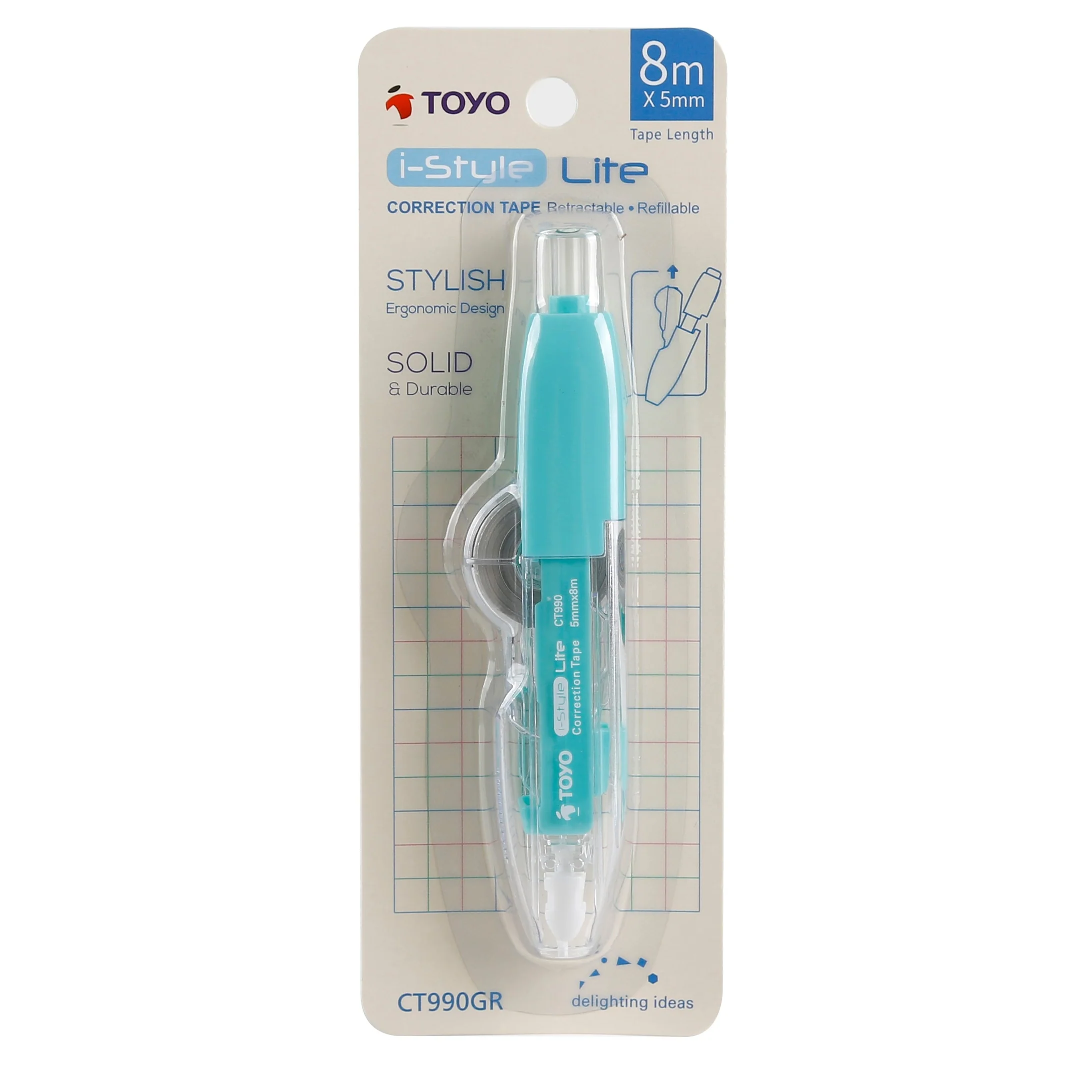 TOYO I-STYLE LITE CORRECTION TAPE 5MMX8M CT990 - Image 2