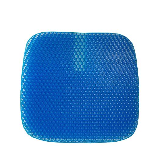 True Relief Honey Comb Tpe Gel Seat Cushion Blue