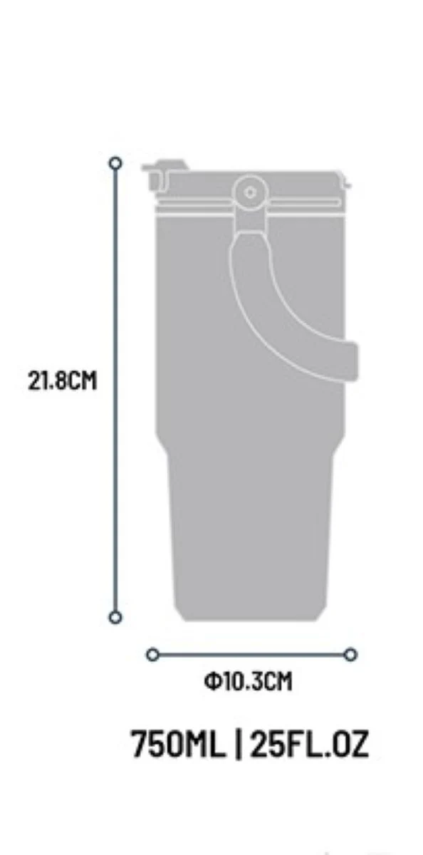 Tyeso 2 Way Thermal Flask Black 750Ml - Image 3