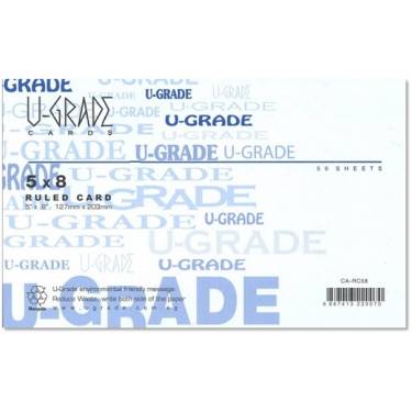 U-GRADE RULED CARD 3X5