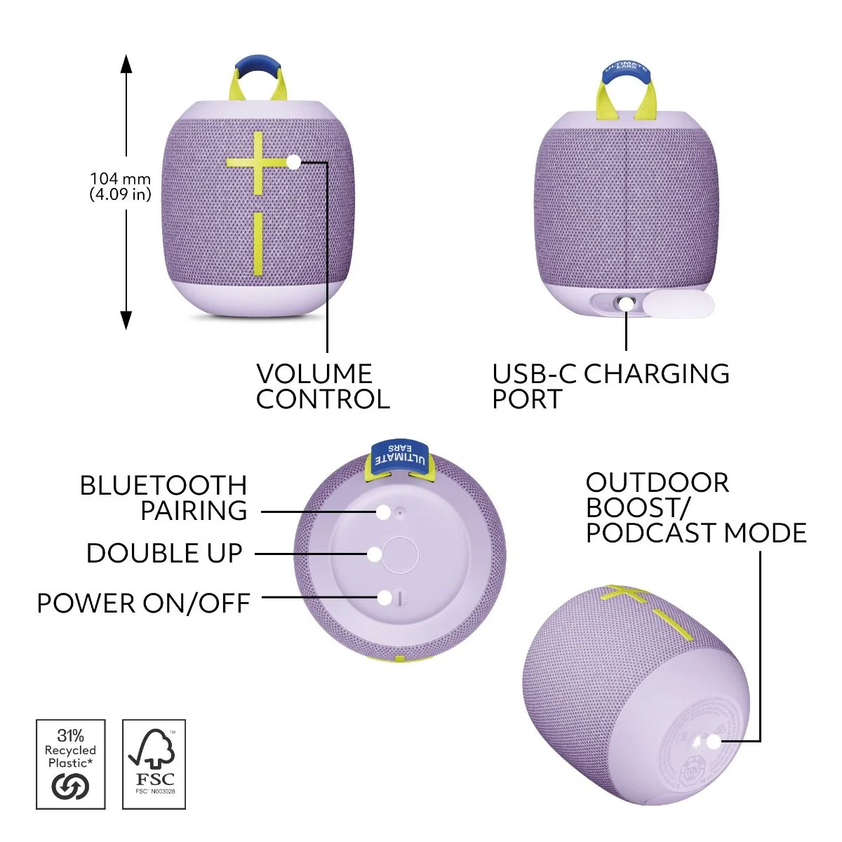 Ultimate Ears Wonderboom 4 Bluetooth Speaker - Image 9