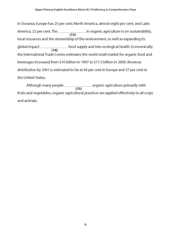 Upper Primary English Excellence: Attain AL1 Proficiency in Comprehension Cloze - Image 4
