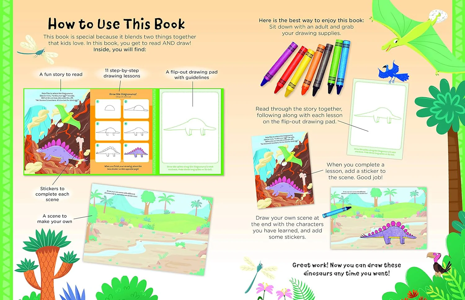 Watch Me Read and Draw: Dinosaurs - Image 2