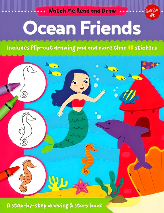 Watch Me Read & Draw: Ocean Friends