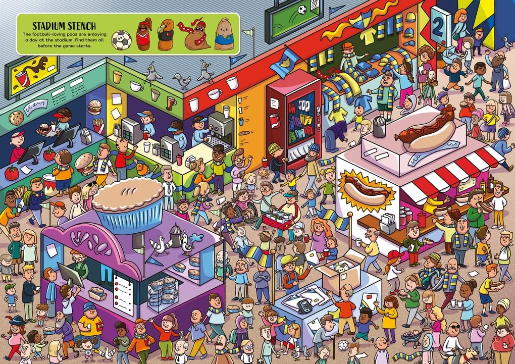 Where's the Football Poo?: A Search and Find Book (Where's the Poo...?) Paperback - Image 2