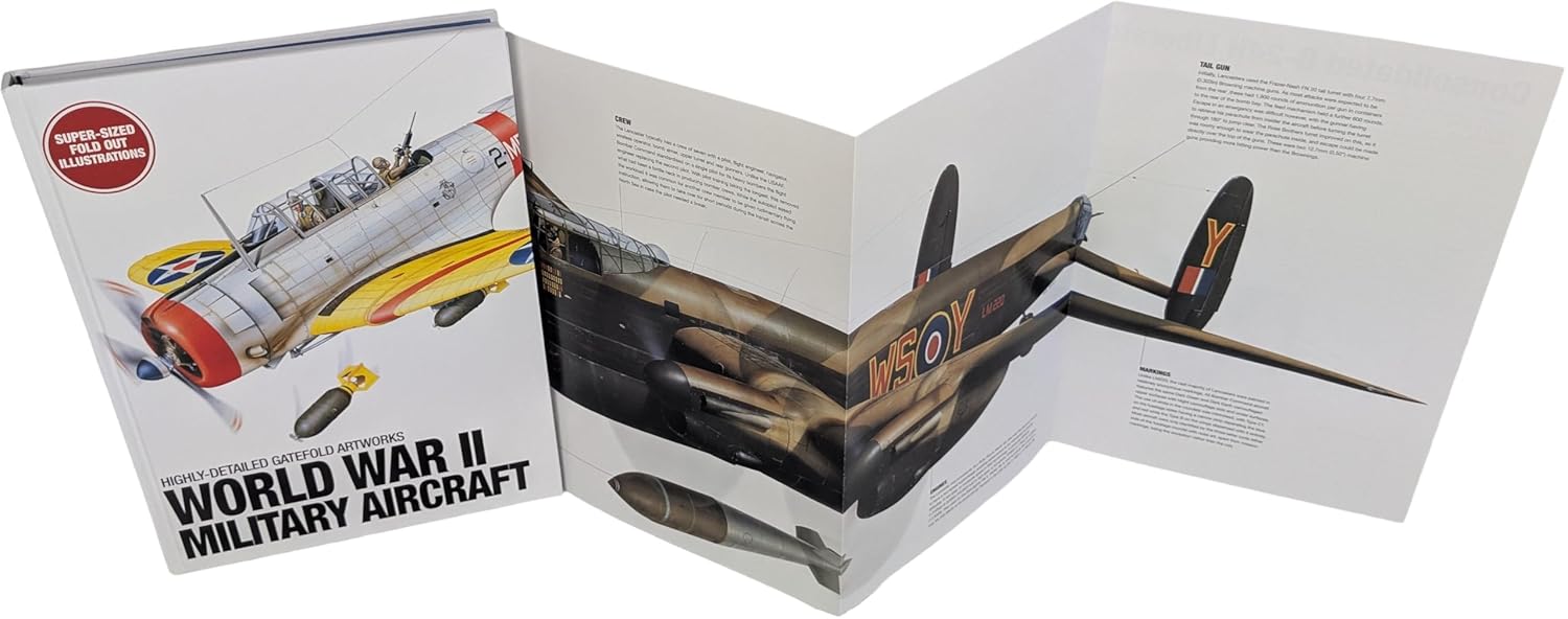 World War II Military Aircraft: Highly-Detailed Gatefold Artworks (Hardcover) - Image 4